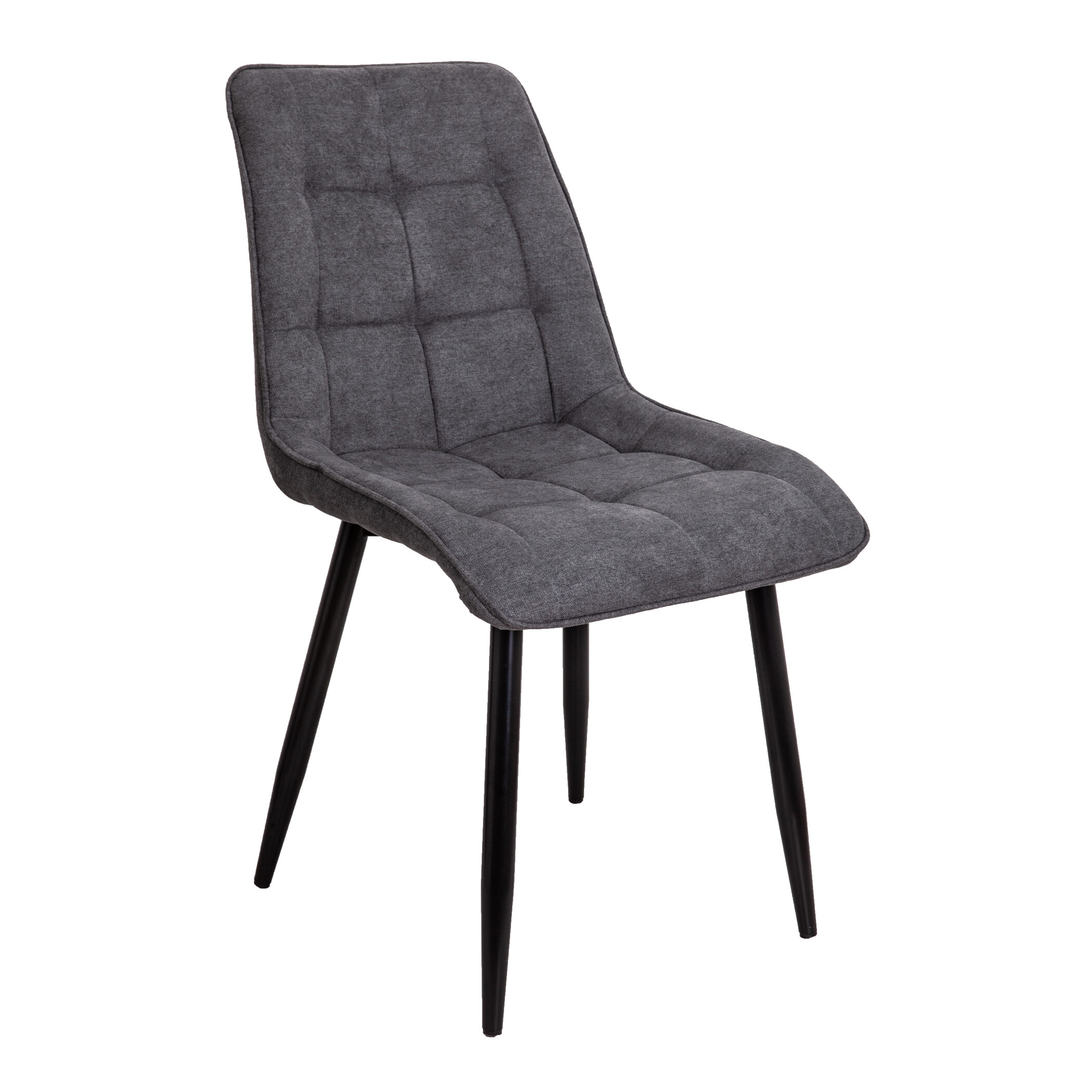 Обеденный стул мягкий темно-серый FRED