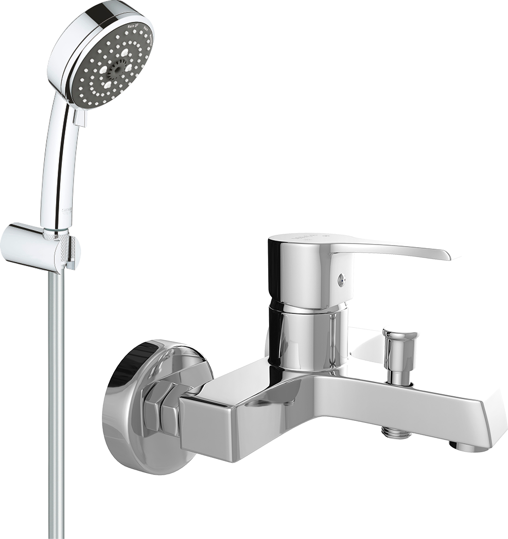 Душевой комплект Grohe Vitalio Comfort 26176000 со смесителем для ванны хром Mega Sun MG-SUN01