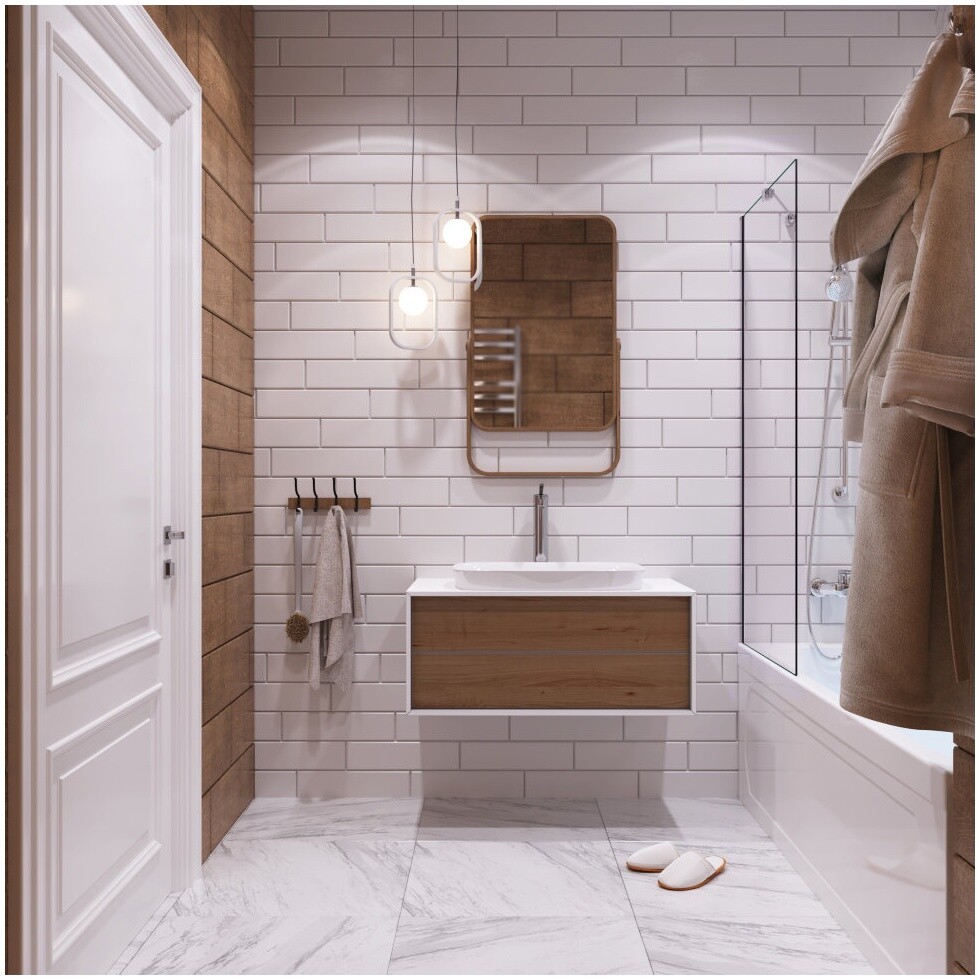 Ванна акриловая 130х70 см белая 1ACReal Gamma Щ0000028715 - изображение 4