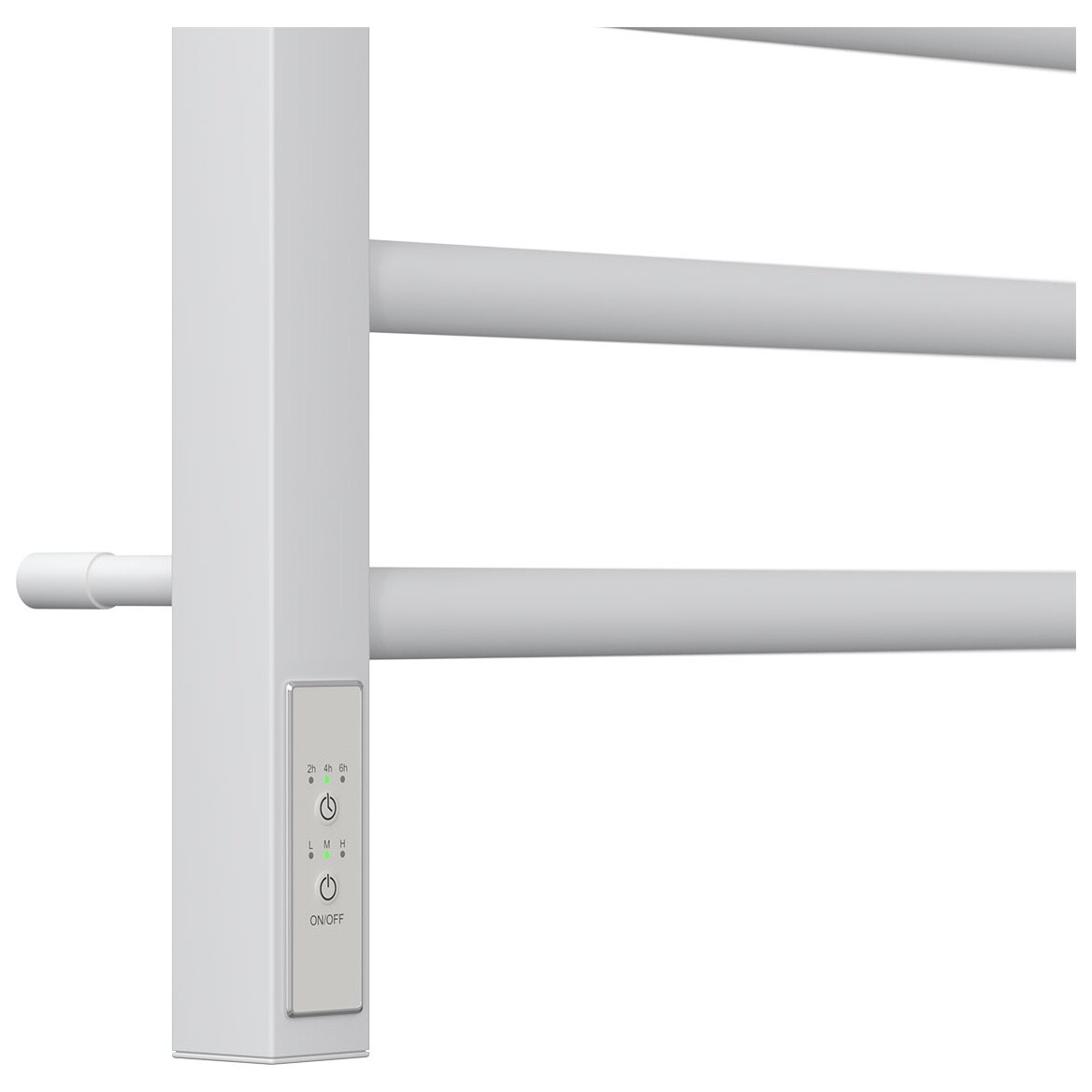 Полотенцесушитель электрический 50х60 см с диммером слева белый Point "Веста" PN70756W П7 - изображение 4