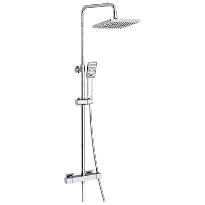 Душевой комплект с верхним душем и лейкой хром Wasserkraft A15502 Thermo