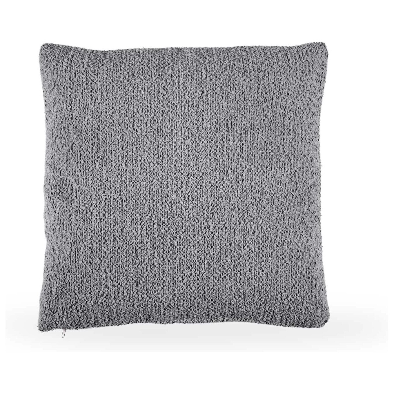 Подушка квадратная 60 см ткань Buckle darkgray серая Fabro
