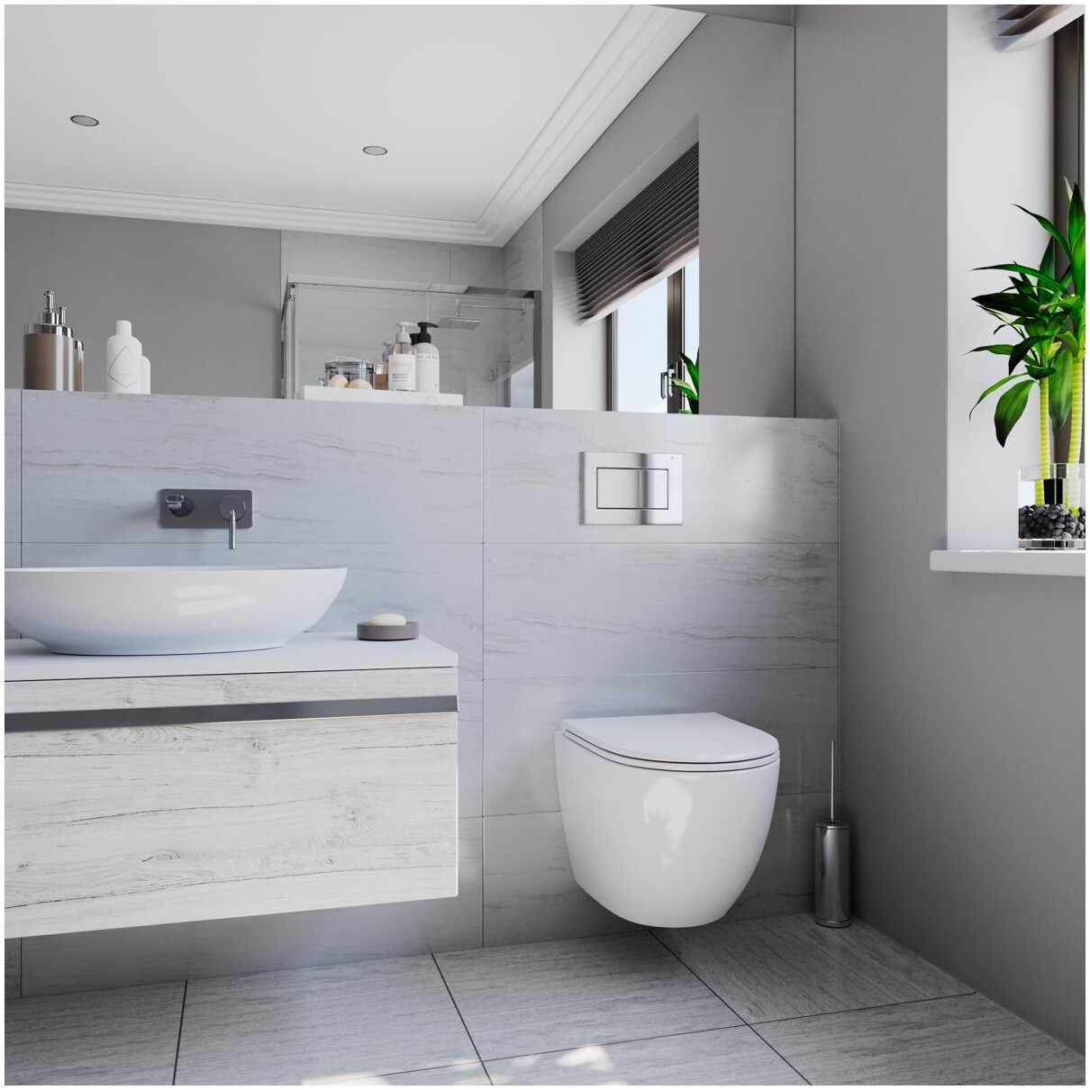 Унитаз подвесной безободковый с сиденьем микролифт белый Point "Афина" PN41041 - изображение 6