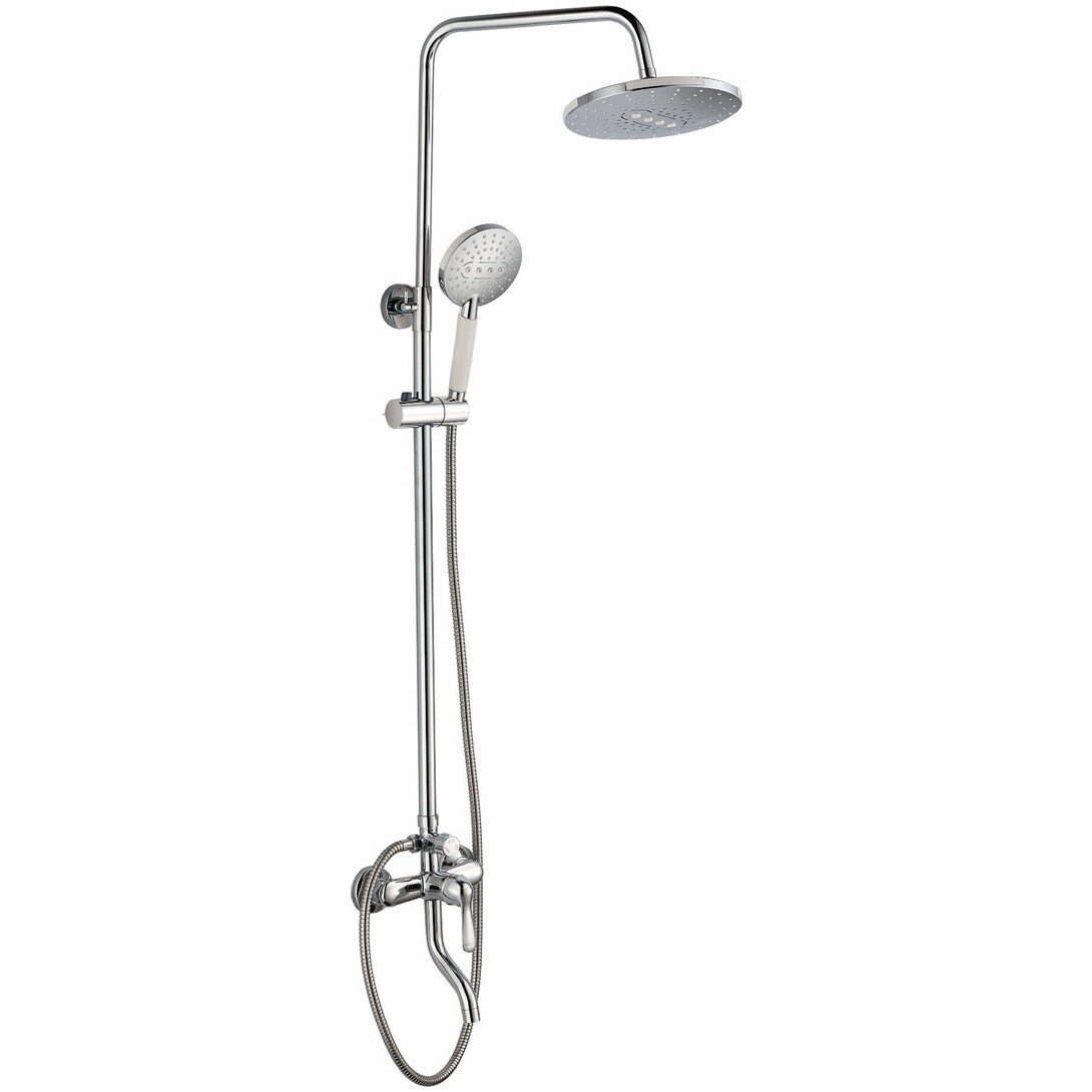 Душевая стойка с верхним душем и лейкой хром Boch Mann Eco BM7225
