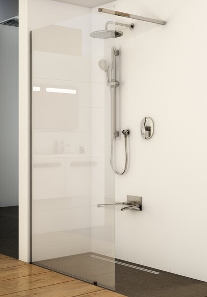 Стенка для душа неподвижная 90х200 см прозрачная, блестящая Ravak ST Walk-In Wall GW9W70C00Z1