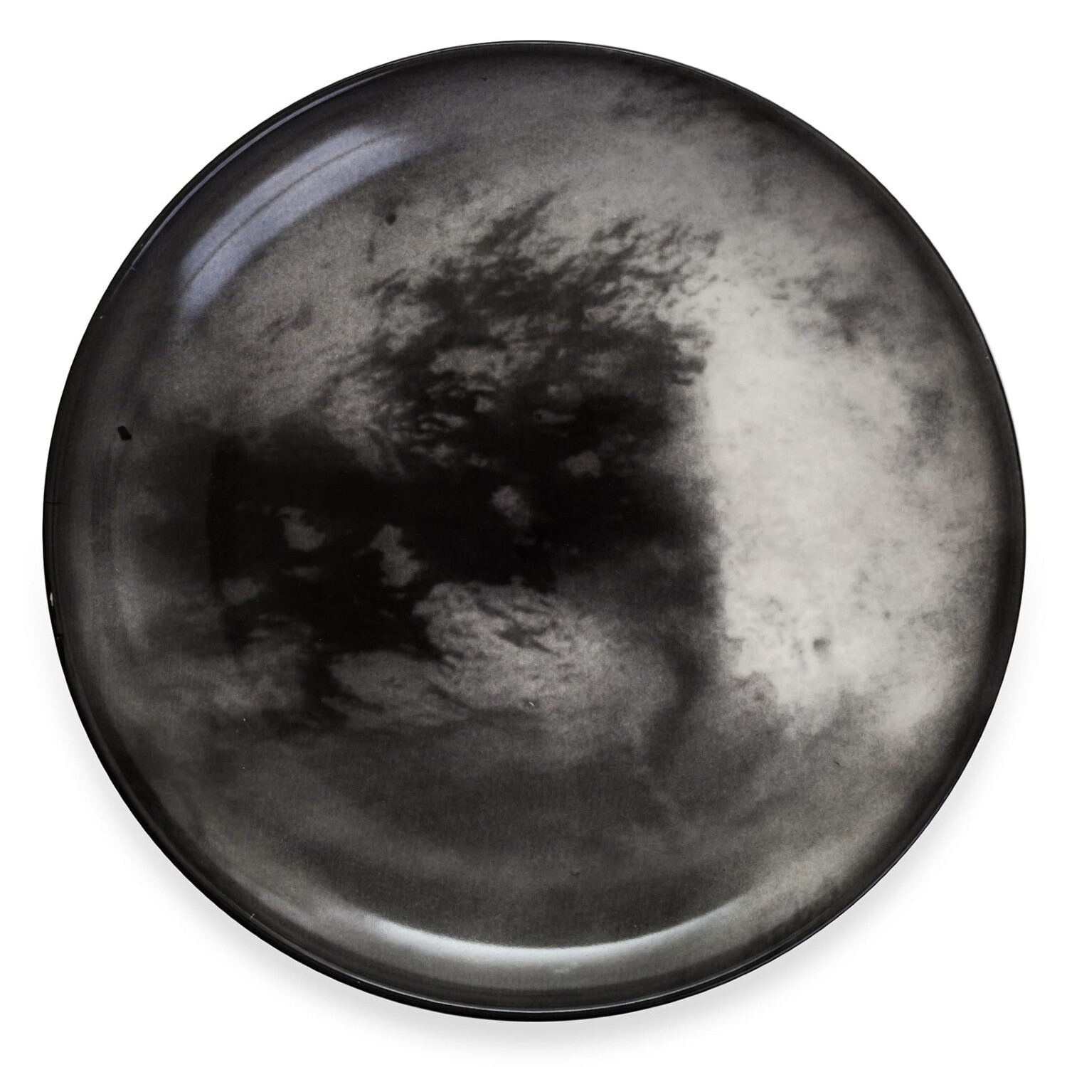 Тарелка фарфоровая 26 см черный Cosmic Diner Titian