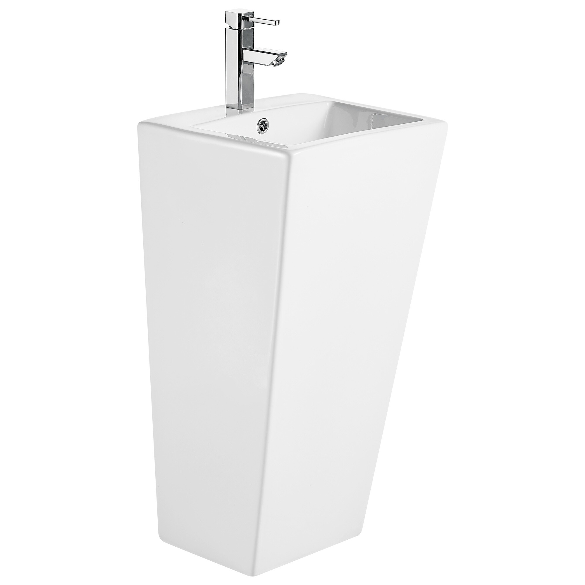 Раковина напольная фарфоровая прямоугольная 38х44 см белая Cerutti SPA Vito CT7663