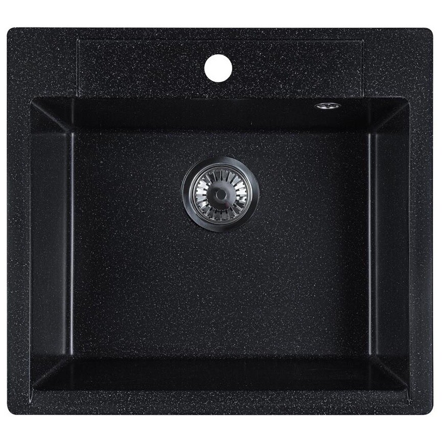 Мойка кухонная прямоугольная 55х50 см уголь Reflexion Cubi RX1555CL