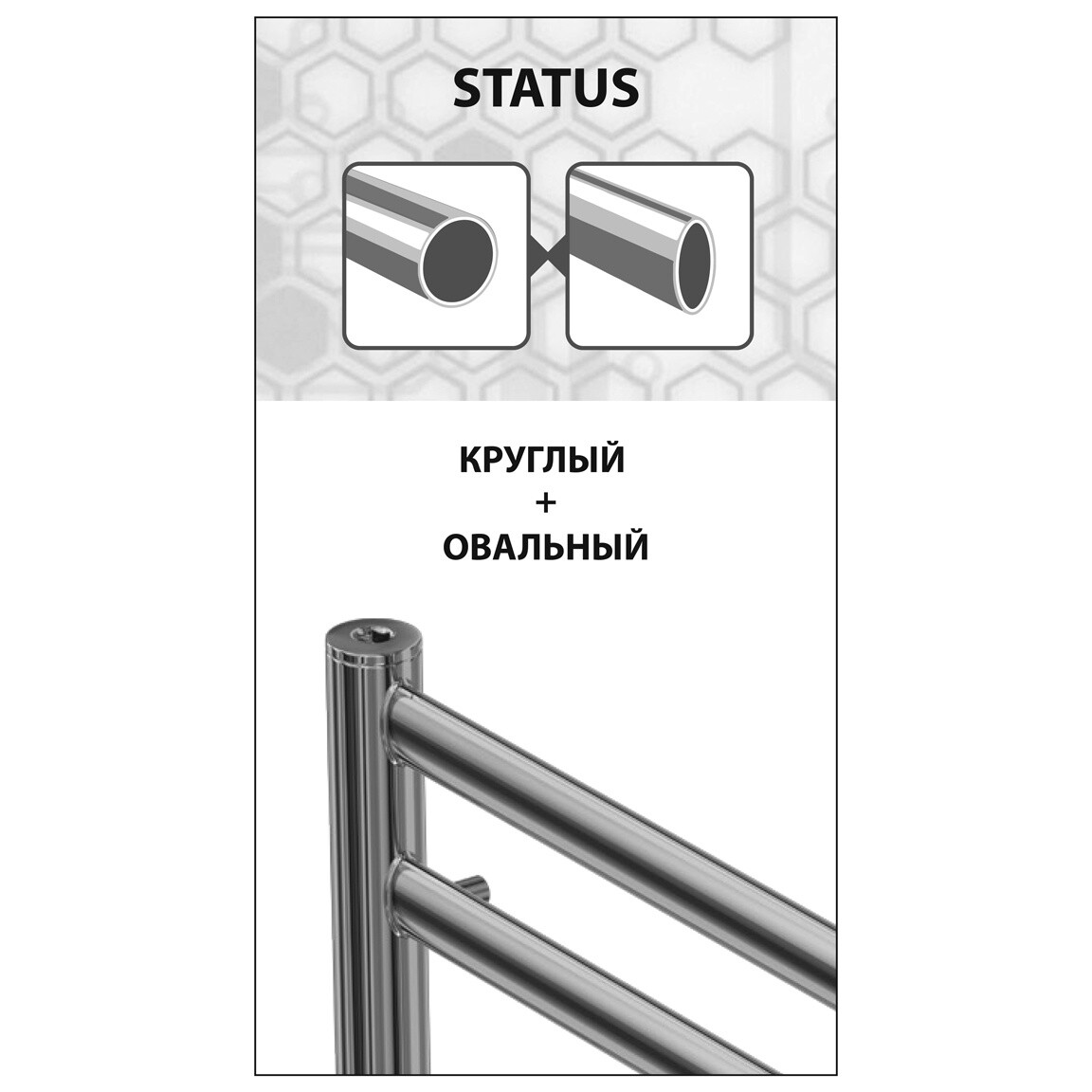 Полотенцесушитель водяной 50х60 см бронзовый Lemark Status LM44607BR П7 - изображение 5