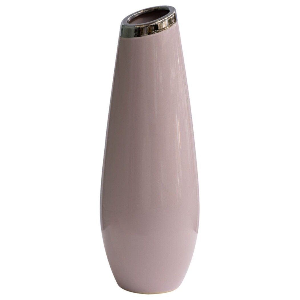 Ваза керамическая 36 см розовая Garda Decor