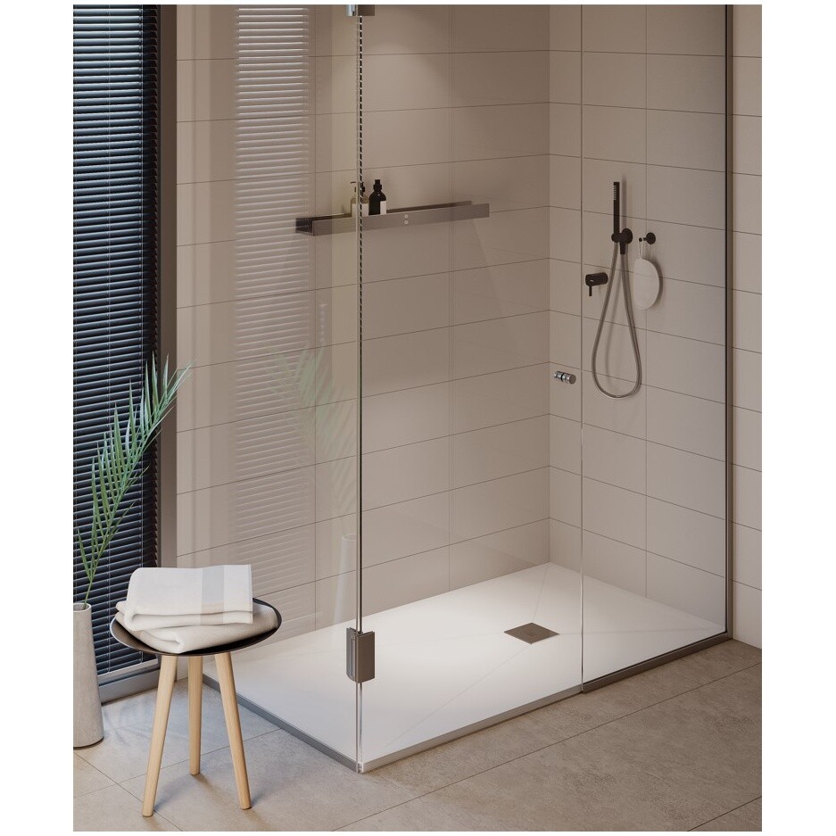 Душевой поддон из искусственного камня прямоугольный 90х160 см белый Creto Ares 1-0048 - изображение 6