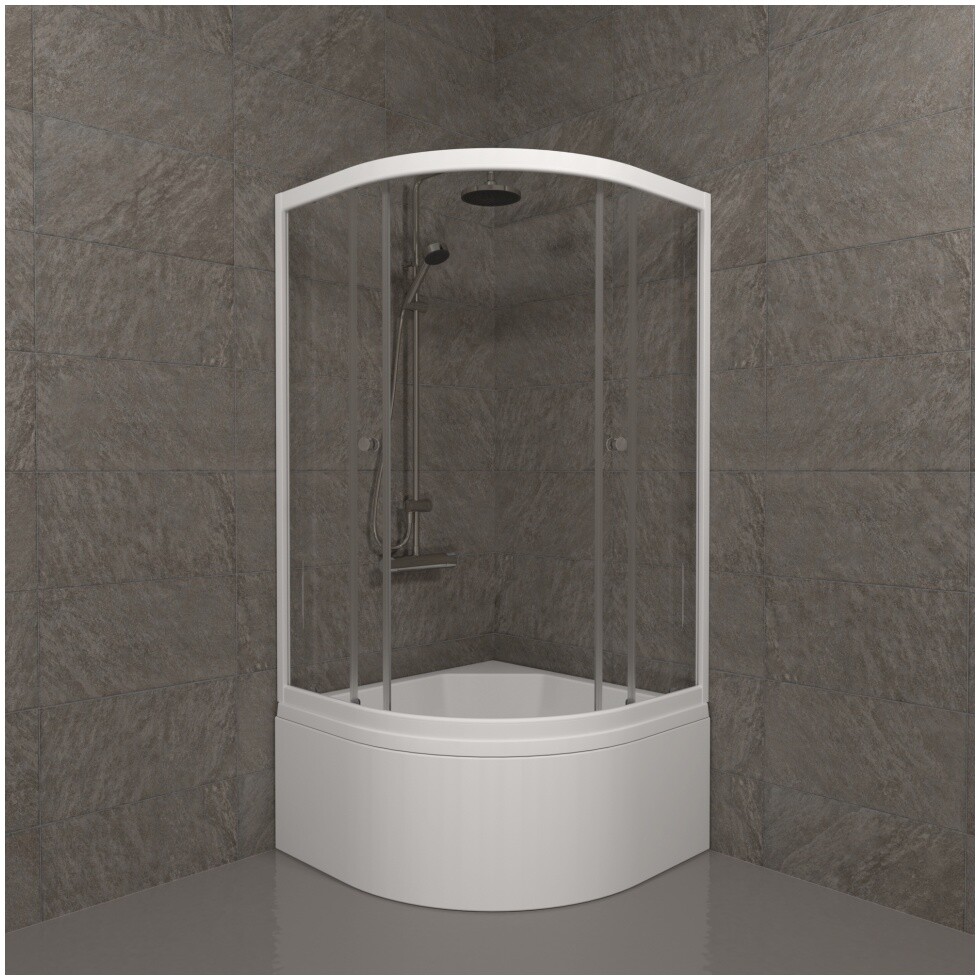 Душевой уголок 90х90 см белый Triton "Ультра Б" Щ0000061800 - изображение 4