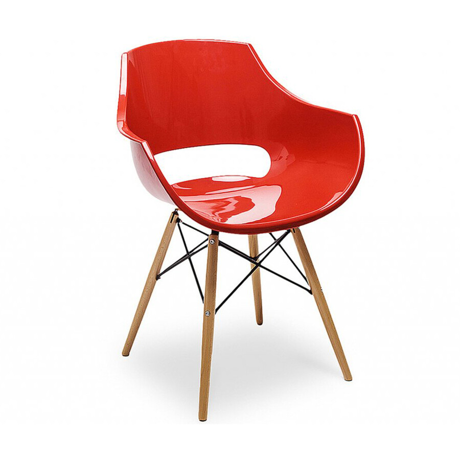 Кухонный стул пластиковый красный ESF PW-022