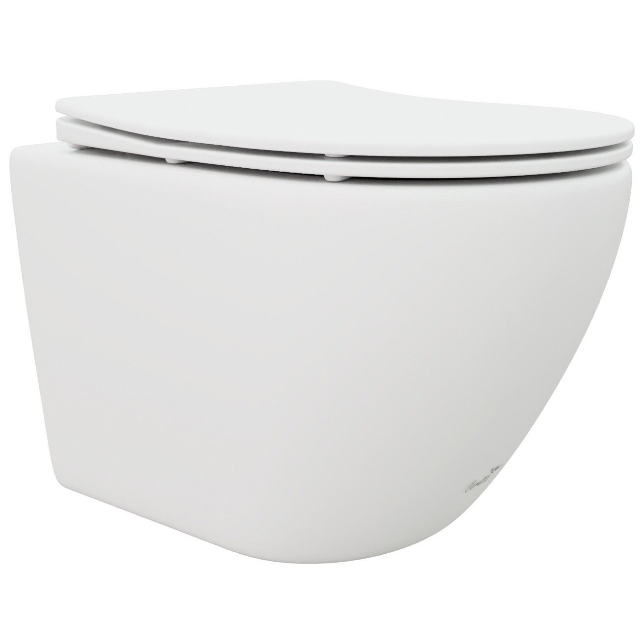 Унитаз подвесной безободковый белый матовый Cerutti SPA Ticino Aria MW CT8917