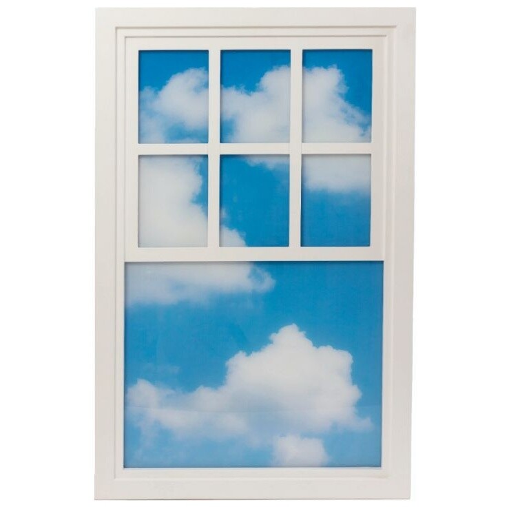 Бра светодиодное в форме окна 90х57 см белое, голубое Loft Window 24000