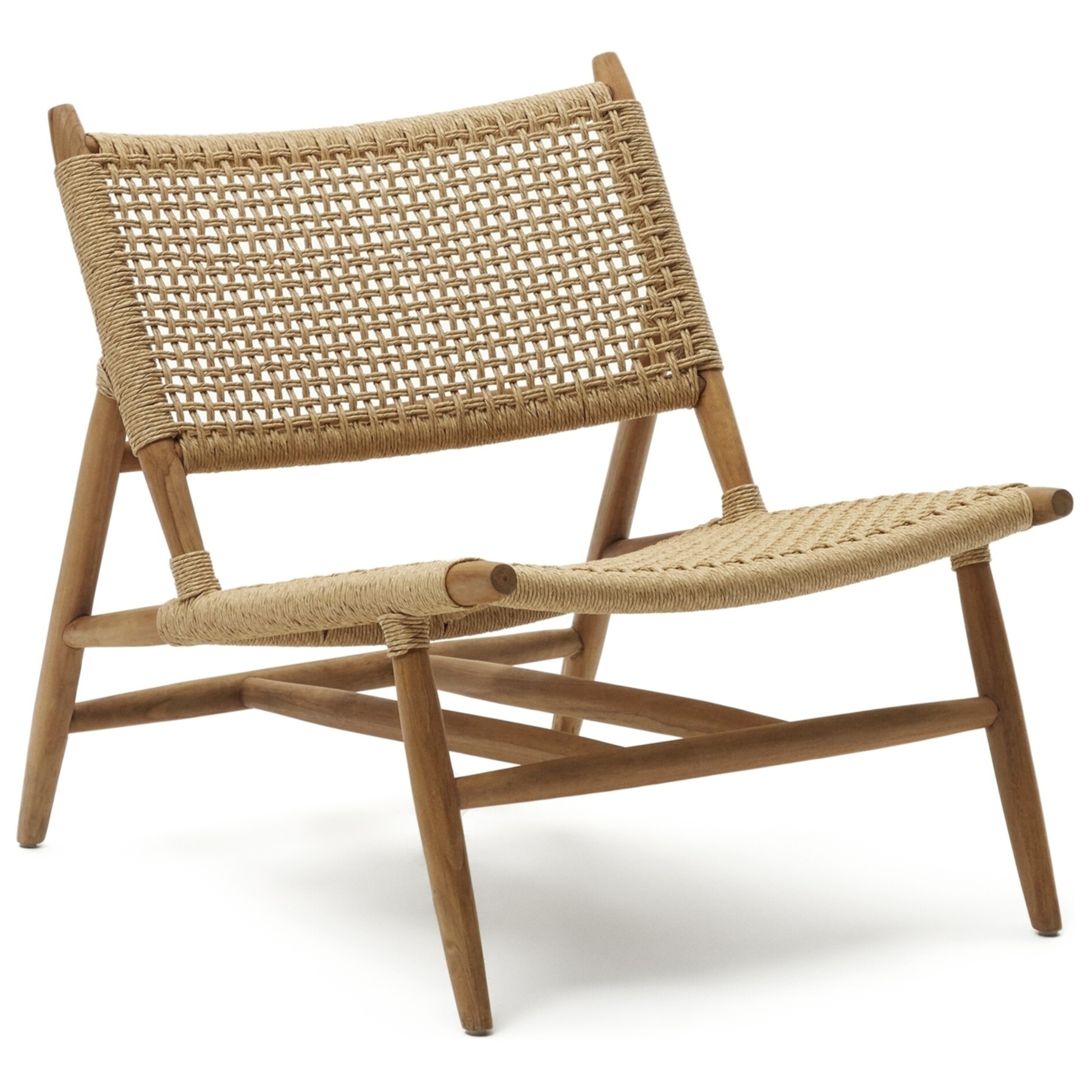 Кресло садовое плетеное на деревянных ножках Codolar от La Forma