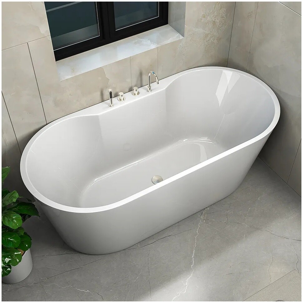 Ванна акриловая 170х80 см белая Ceruttispa MARTIGIANO W CT7766 - изображение 7