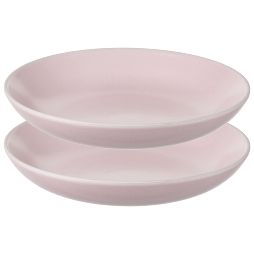 Тарелки для пасты керамические D20 см розовые Simplicity, 2 шт.