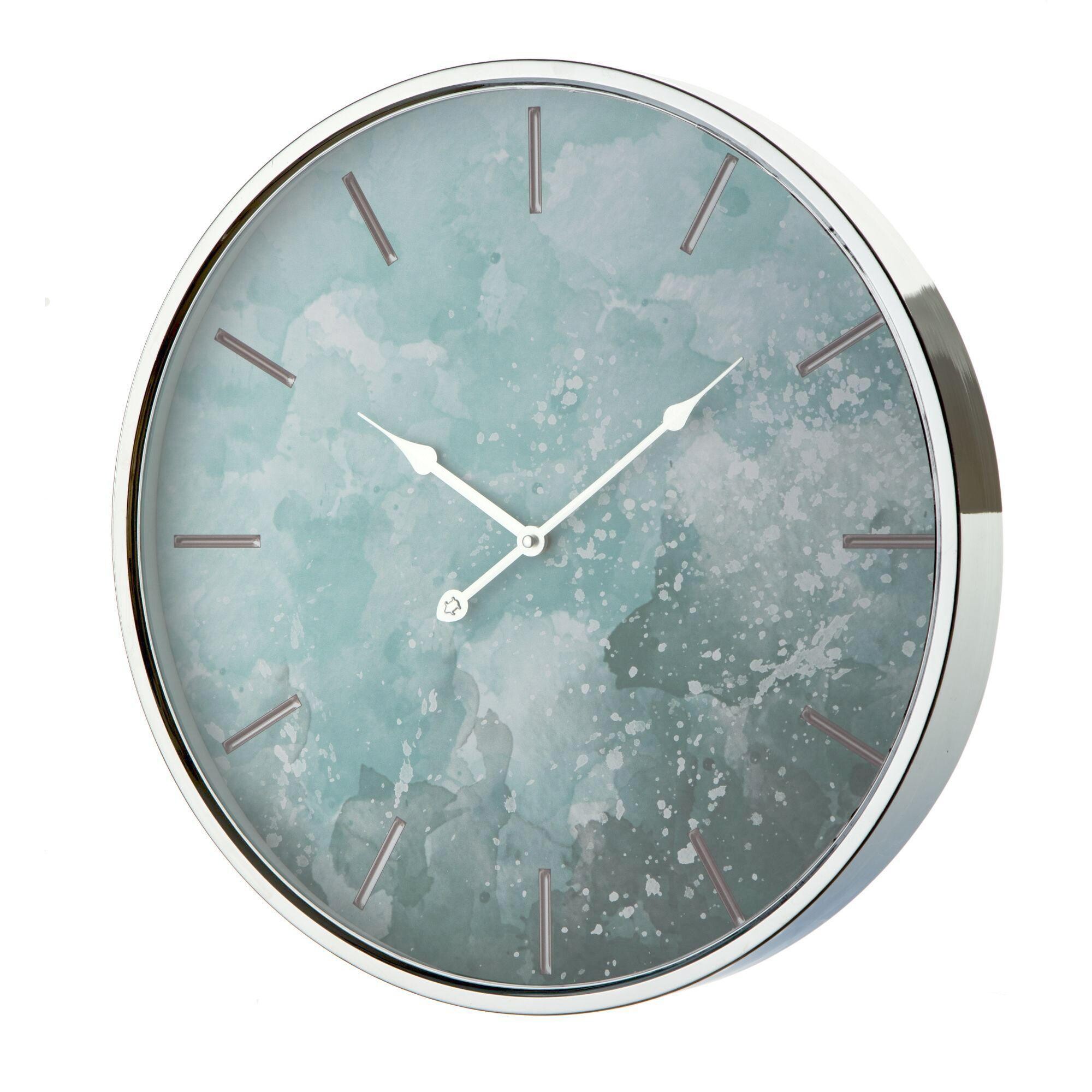 Часы настенные кварцевые голубые Aviere 25525