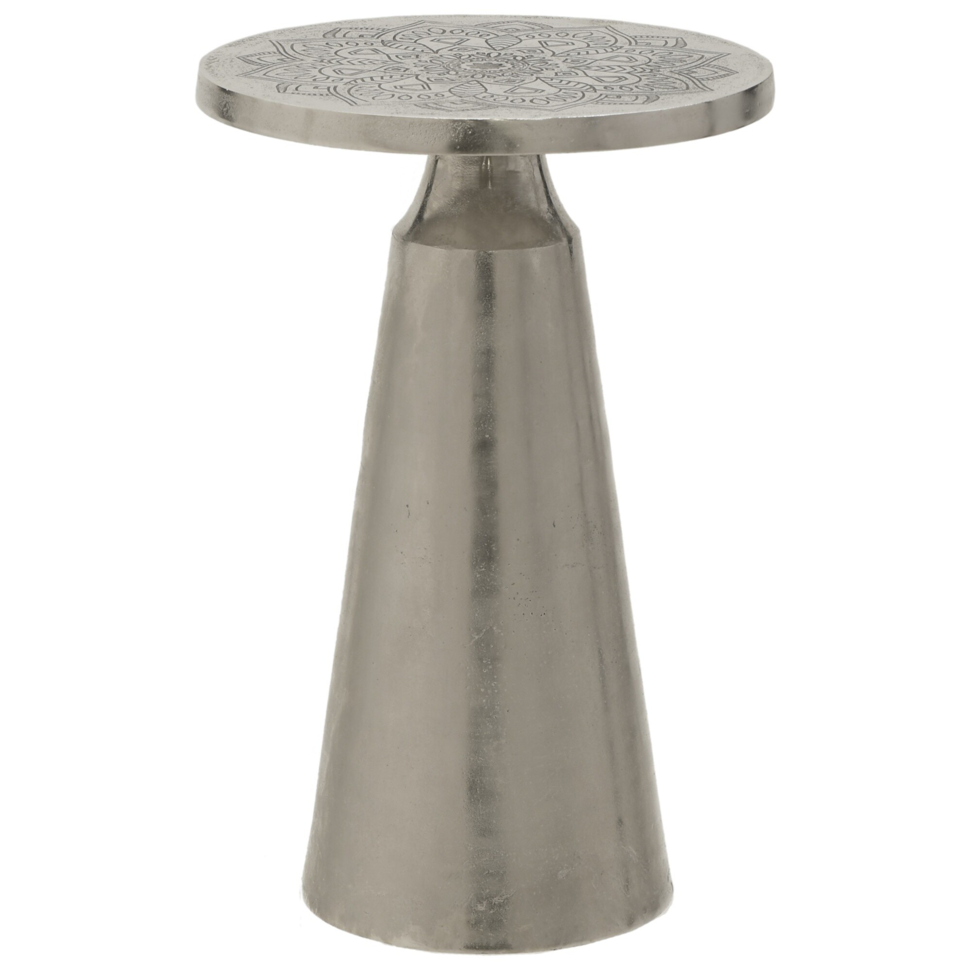 Круглый кофейный столик серебро 109712