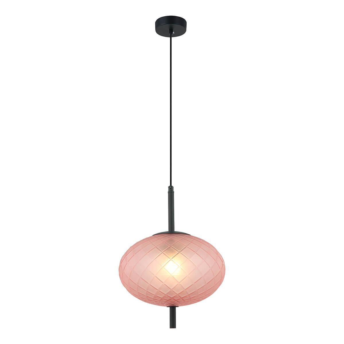 Светильник подвесной со стеклянным плафоном розовый Sphere 2136-12-01P