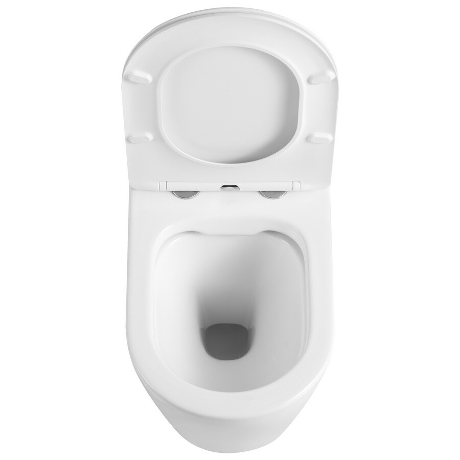 Унитаз подвесной безободковый фарфоровый белый Triton Verso Pro VO-0832 Щ0000057971 - изображение 11