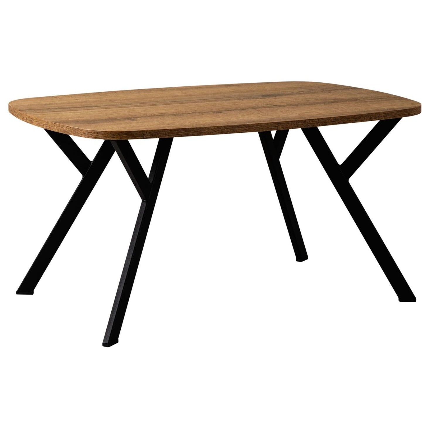 Журнальный столик деревянный на металлических ножках шерман коньяк Flora Q
