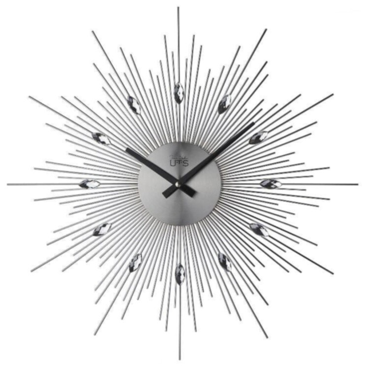 Часы-солнце настенные серебристые Tomas Stern 8059