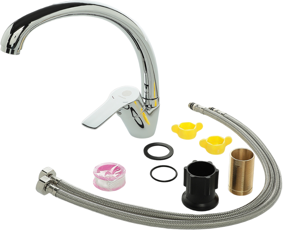 Мойка черная Domaci "Болонья" М-03-002 со смесителем "Равенна" D45-002cr - изображение 9