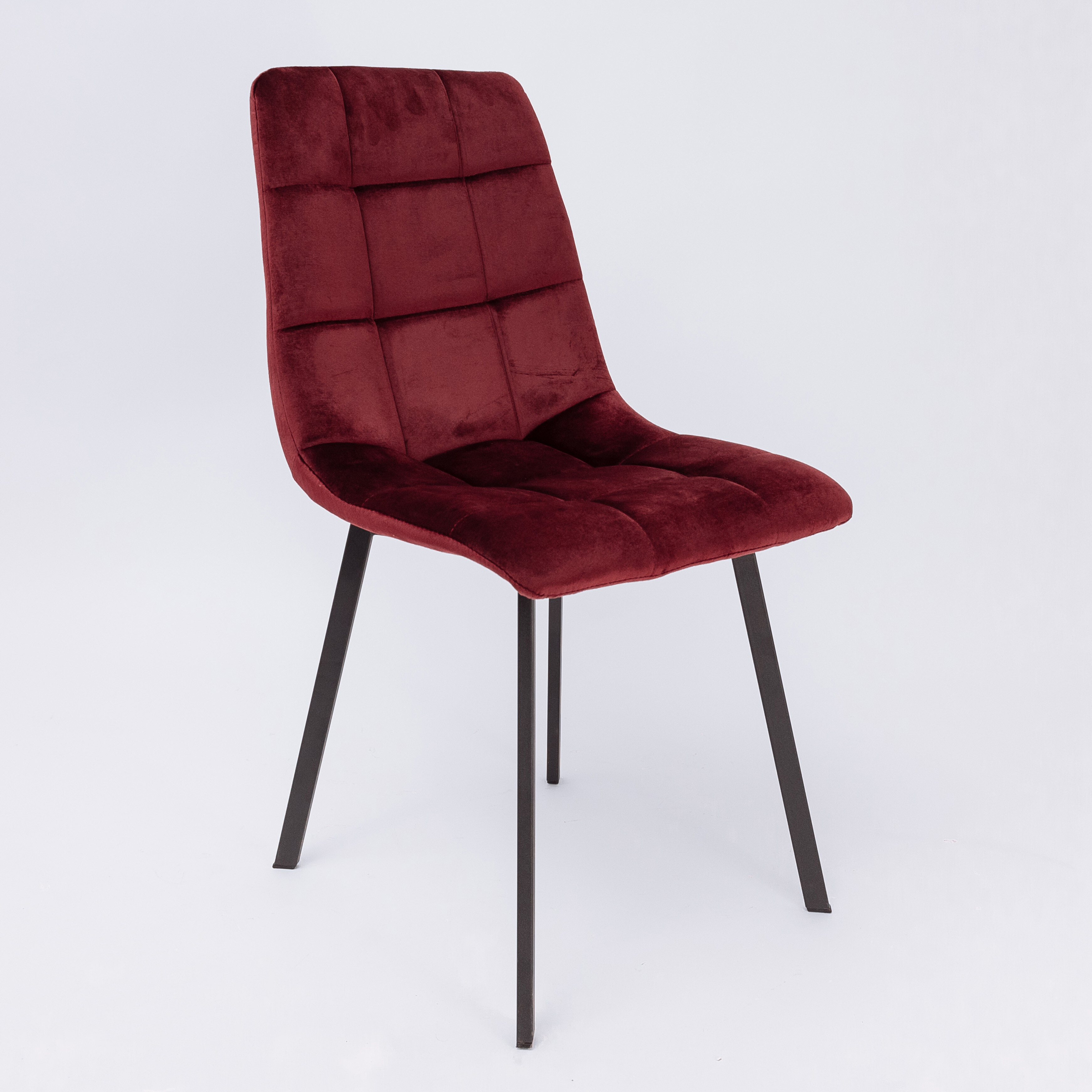 Обеденный стул мягкий темно-бордовый VERMON