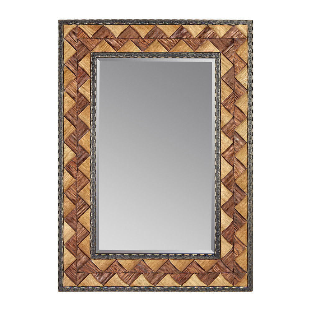 Зеркало настенное прямоугольное в деревянной раме бронзовое &quot;Дерево III&quot;