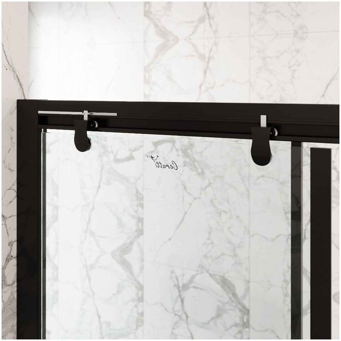 Душевой уголок прямоугольный правый 80x120 см черный Cerutti SPA Marbella 120B R - изображение 11