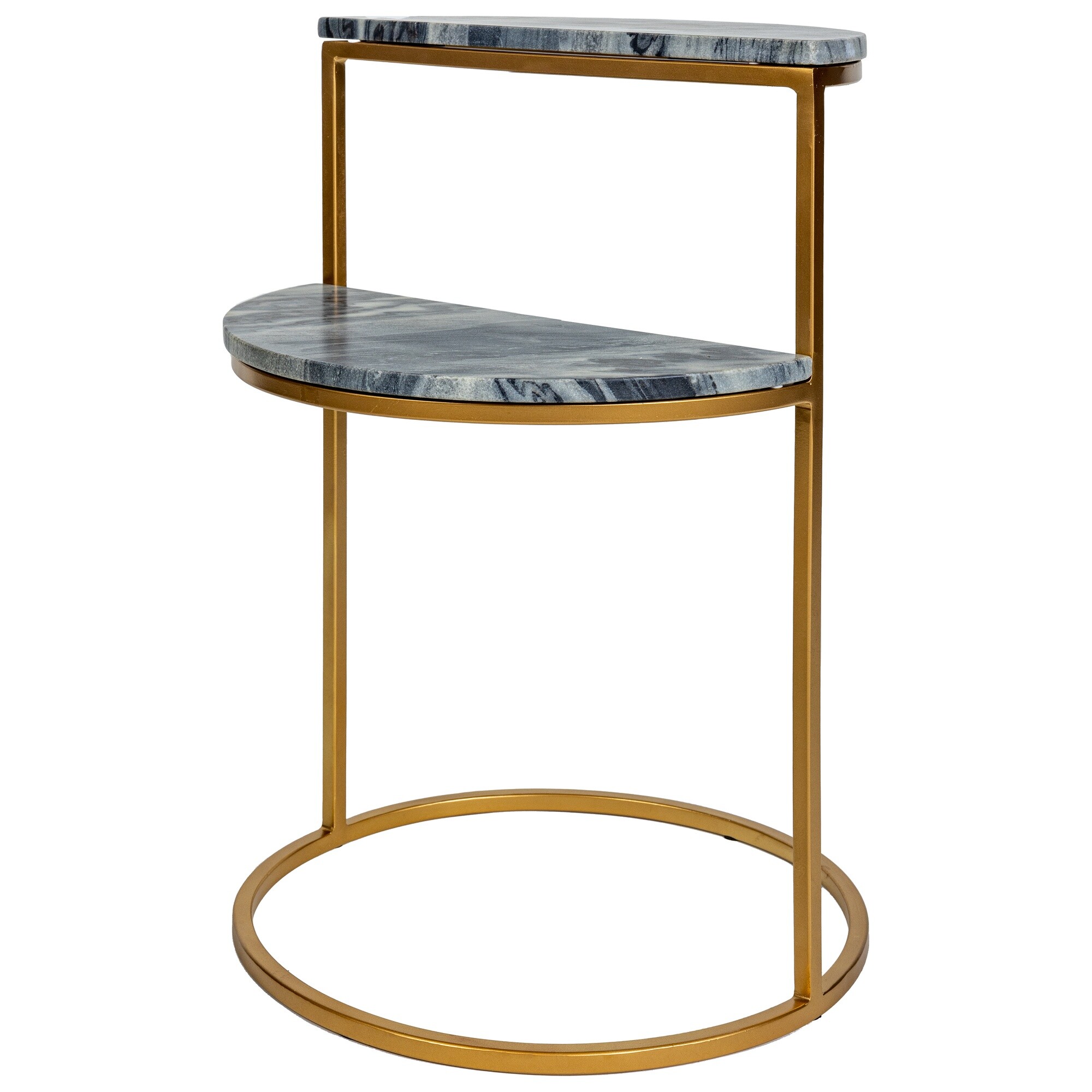 Кофейный столик с мраморной столешницей бронза, серый Tier TH02-M504-28
