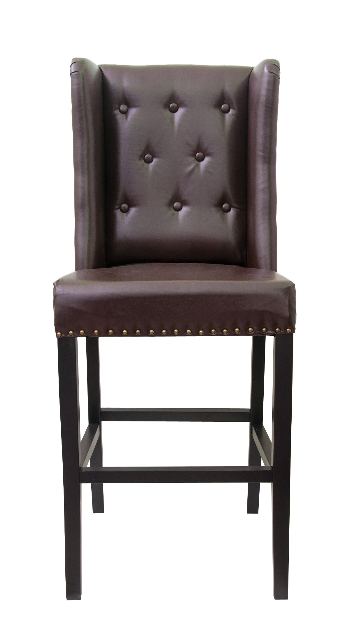 Барный стул с высокой спинкой коричневый Skipton brown