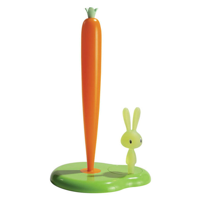 Держатель для бумажных полотенец 20 см зеленый Bunny&Carrot