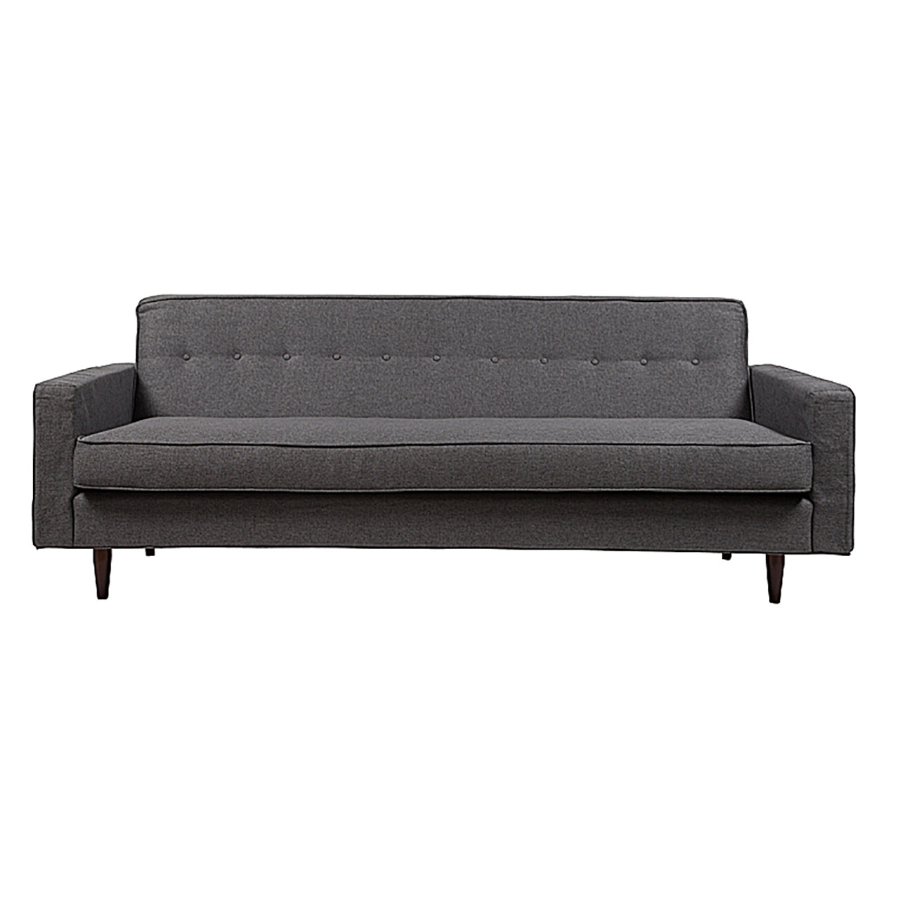 Диван большой прямой темно-серый Bantam Sofa