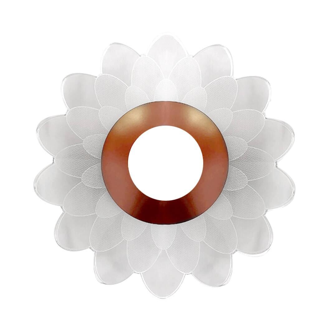 Настенно-потолочный светодиодный светильник белый Flower H051-0