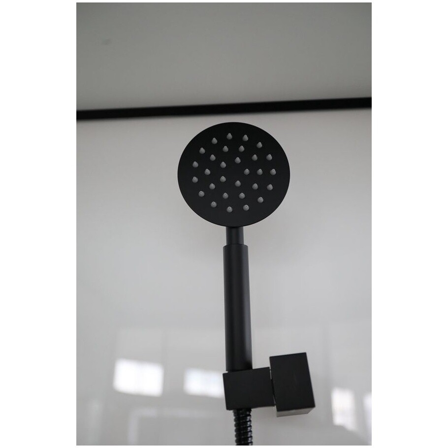 Душевая кабина четверть круга с низким поддоном 90х90 см черная, белая Cerutti SPA Viva 91B - изображение 7