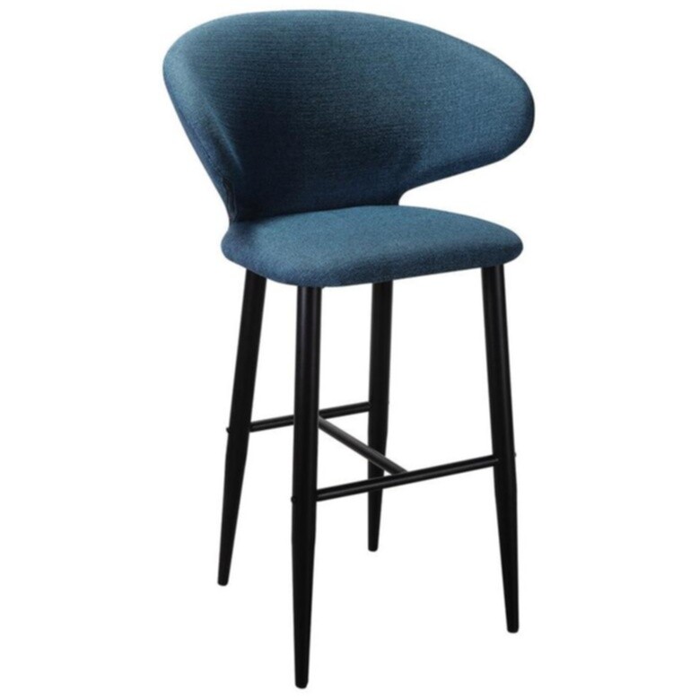 Кресло барное с металлическими ножками синее Askold &quot;Сканди Блю Арт&quot;