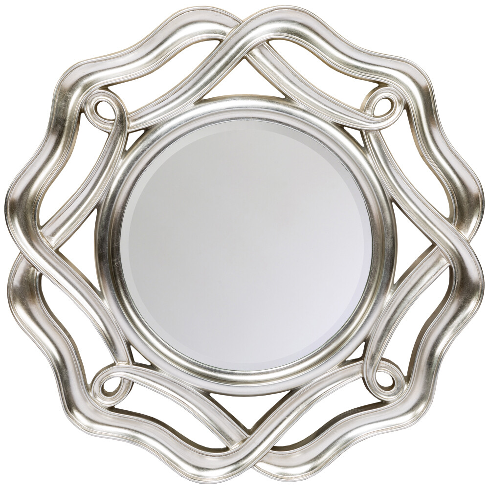 Зеркало настенное 88 см серебро «Шалимар»