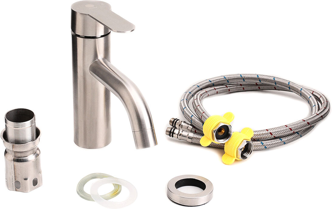 Смеситель для раковины сталь Stworki "Тронхейм" TR-07ni - изображение 6