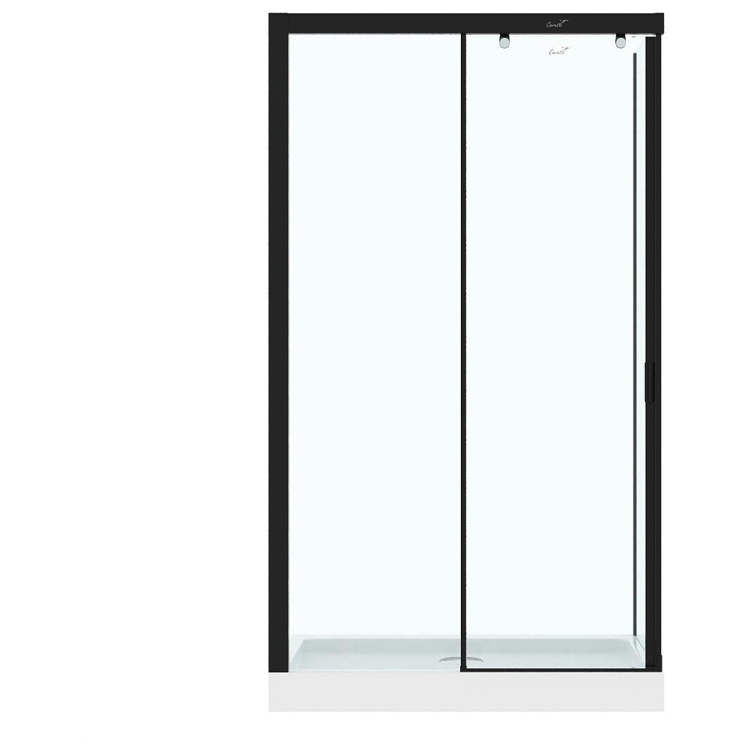Душевой уголок прямоугольный левый 80x120 см черный Cerutti SPA Marbella 120B L