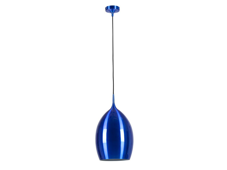 Cветильник подвесной металлический синий Blue Cup