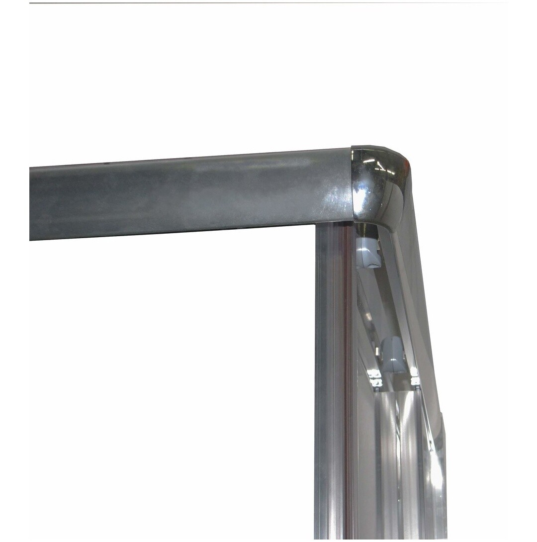 Душевой уголок прямоугольный с низким поддоном 70х100 см хром Parly Quadro QZ71S - изображение 8