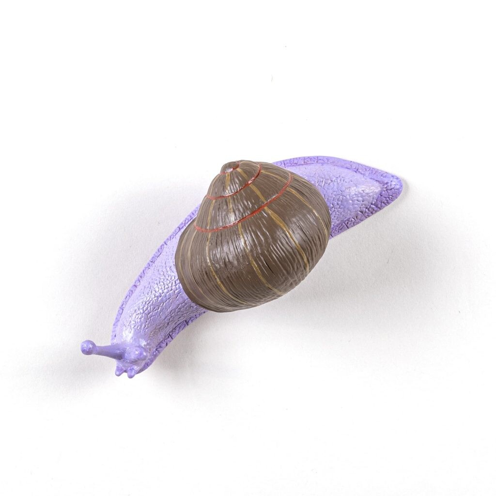 Вешалка настенная фиолетовая Snail Awake
