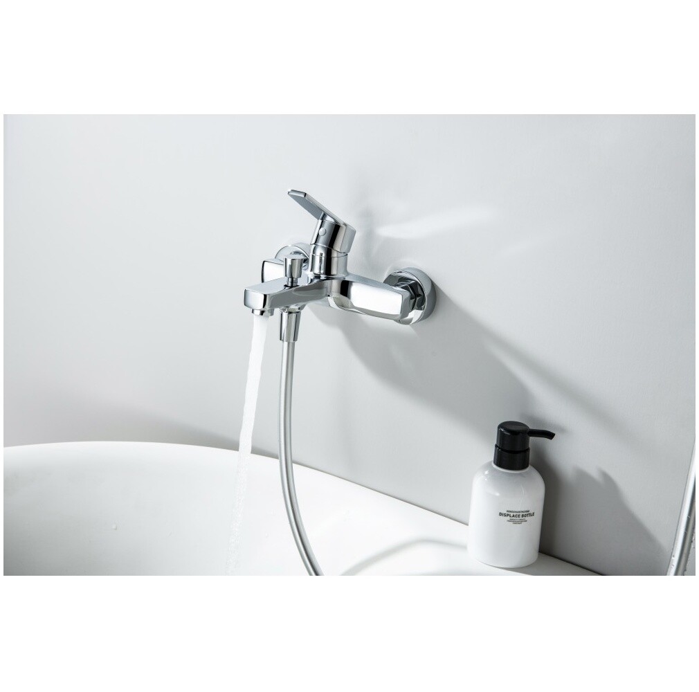 Душевая стойка со смесителем для ванны хром Aquatek "Лугано" AQ1748CR - изображение 9