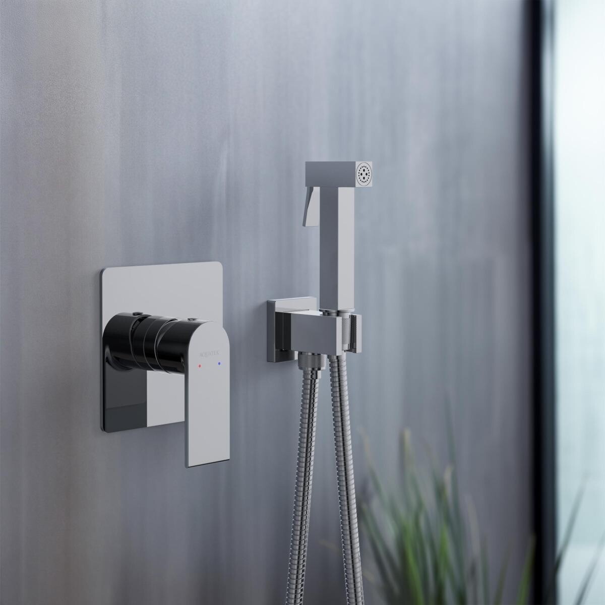 Гигиенический душ встраиваемый со смесителем хром Aquatek "Лира" AQ1419CR - изображение 4