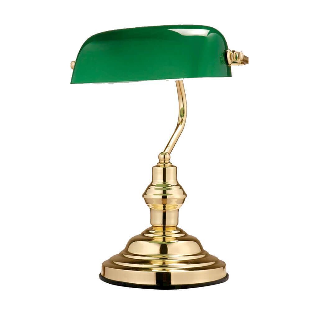 Лампа настольная зеленая Antique 2491