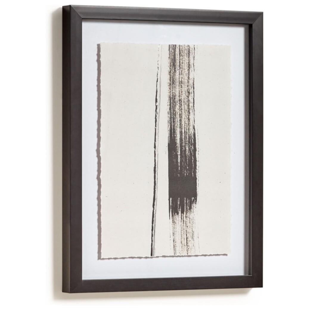 Картина в белом цвете с черной вертикальной полосой 30х40 см Anaisa 146291 от La Forma