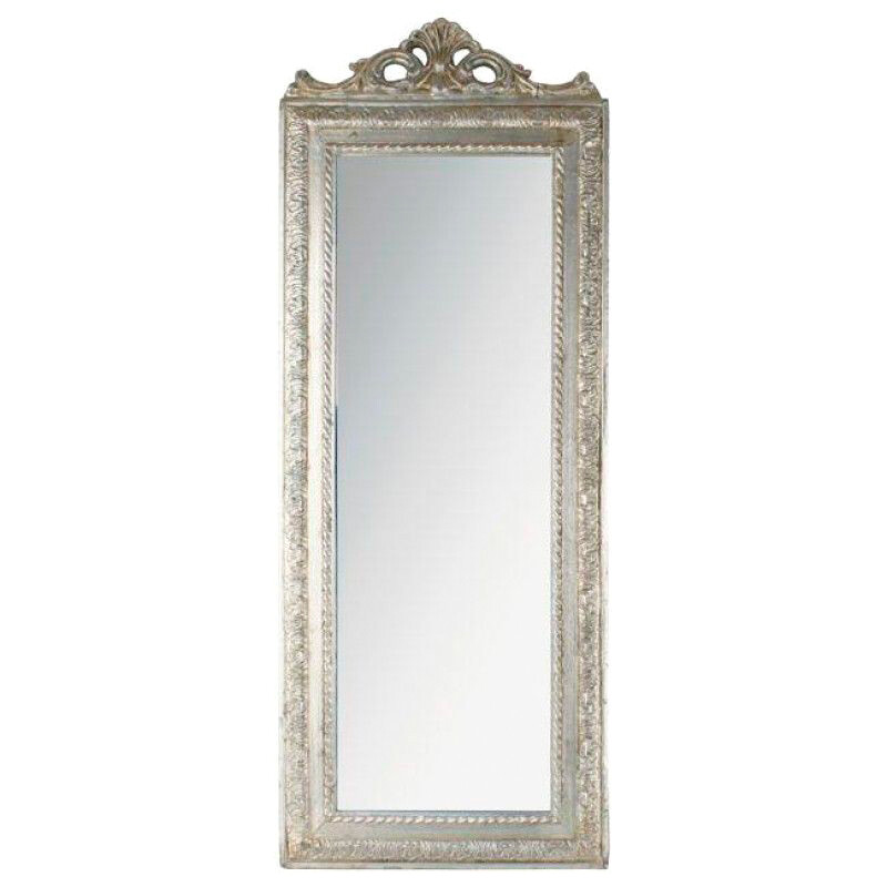 Зеркало венецианское прямоугольное серебристое
